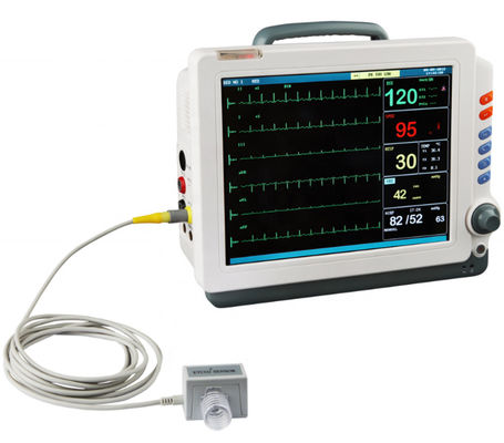 qualidade  Competitive 12.1 Inch Medical Metal Display With Capnograph Multiparameter Smart Icu Price Ambulance Patient Monitor fábrica